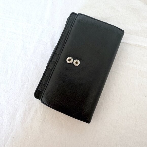 Black Soprano Leather Wallet | 3-Section Billfold - Picture 10 of 13